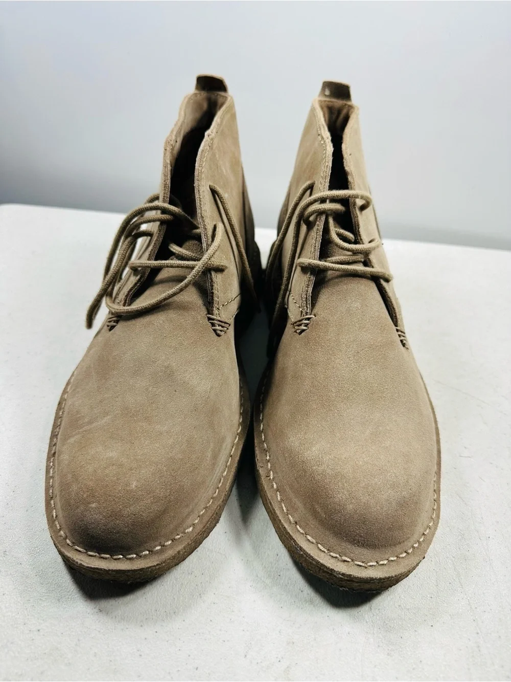 L.L. Bean men's tan suede desert chukka boot size 9,5 W